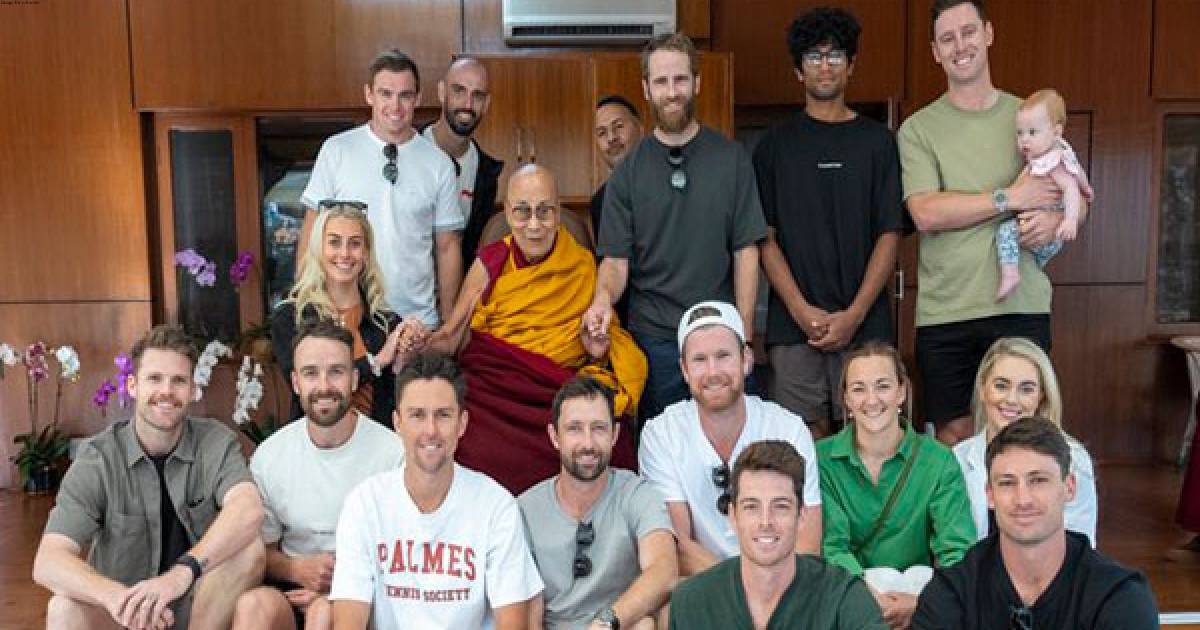 New Zealand cricket team meets Dalai Lama ahead of World Cup clash against Australia